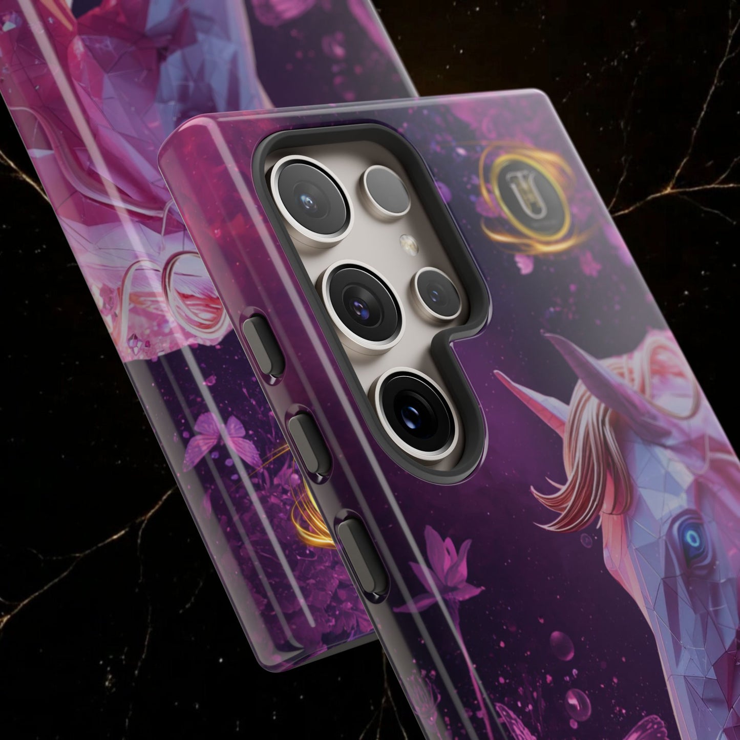 Quantum Pink Lunar Diamond Horse Tough Case — 2026 Pink Horse Phone Case