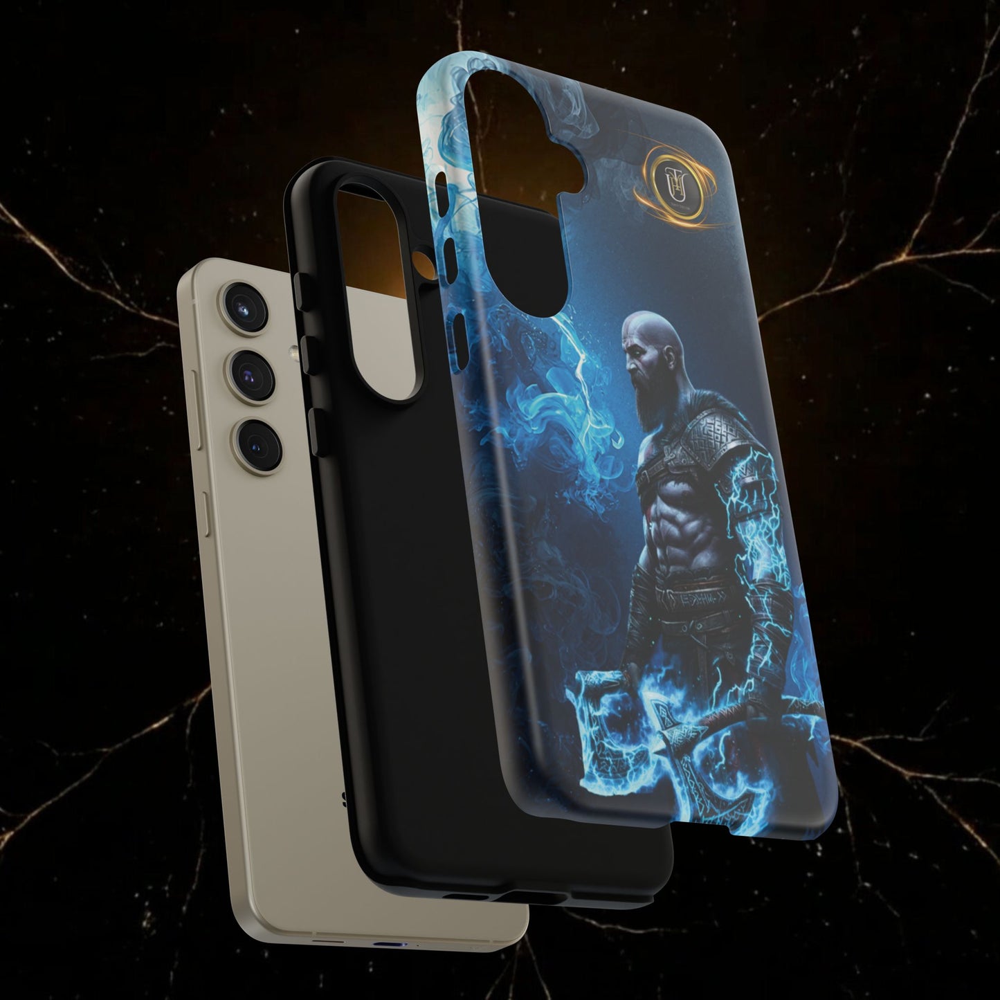 Norse Warrior Phone Case — Viking Shield & Helmet Tough Cover