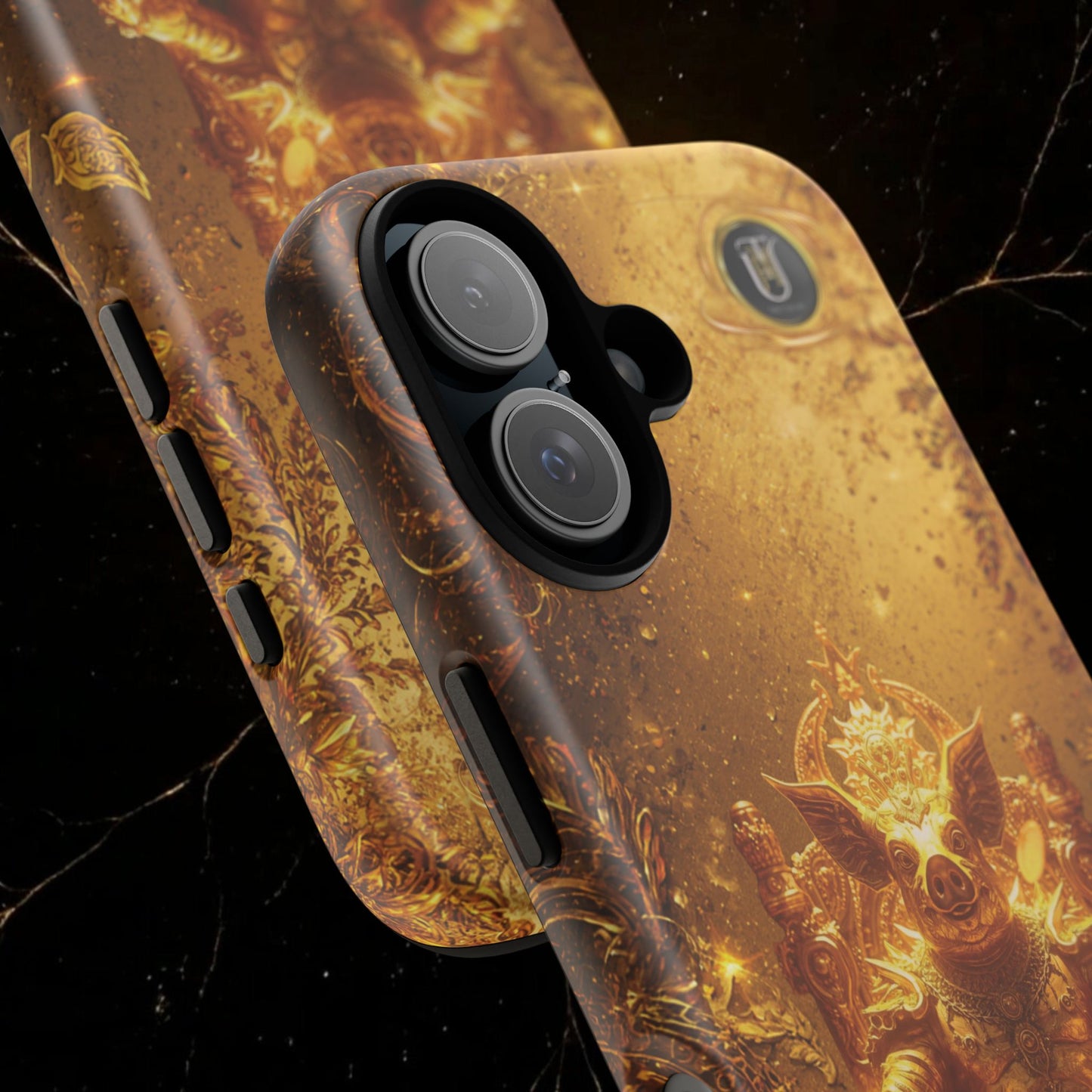 Lunar Pig Zodiac Phone Case — Fortune Totem for Wealth & Protection
