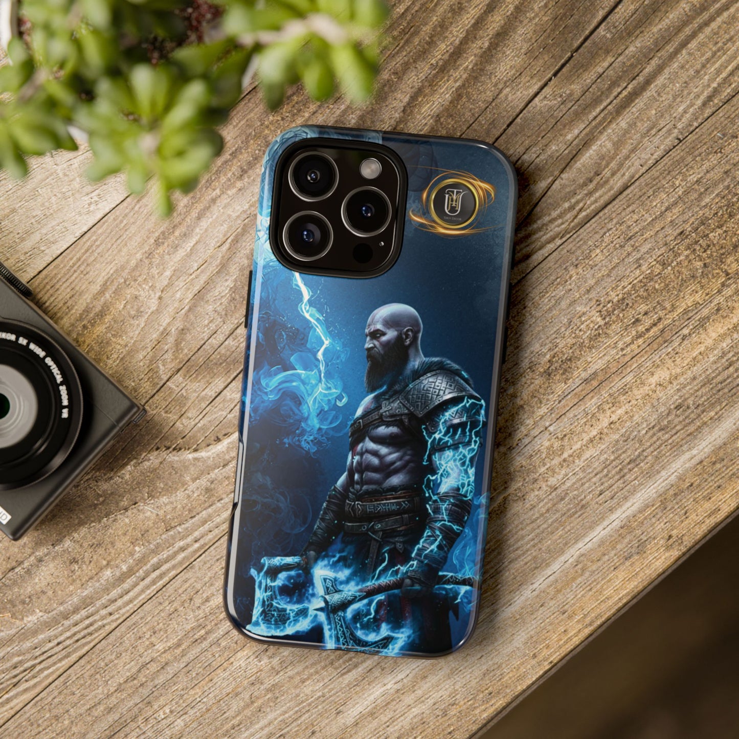 Norse Warrior Phone Case — Viking Shield & Helmet Tough Cover