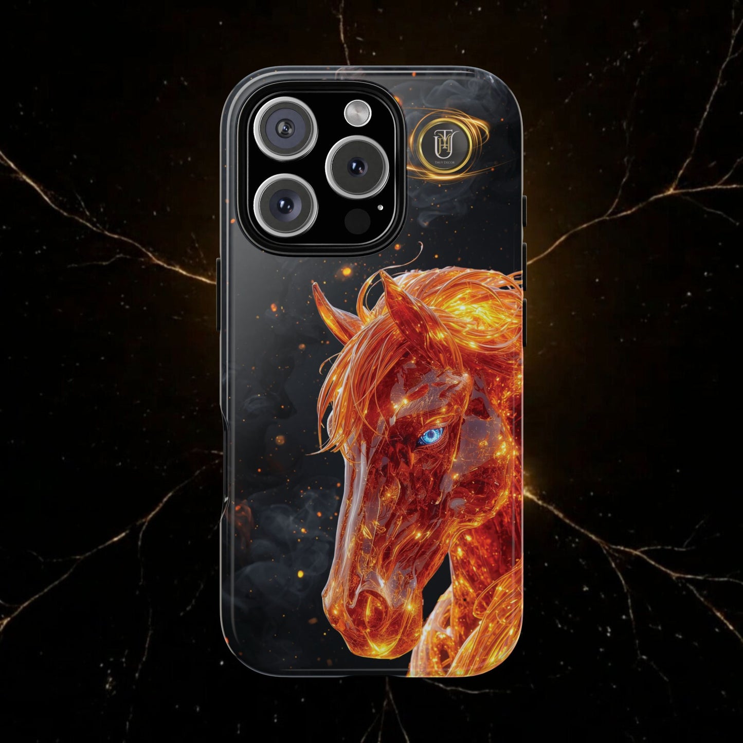 Lunar Horse 2026 Phone Case — Fiery Lucky Charm