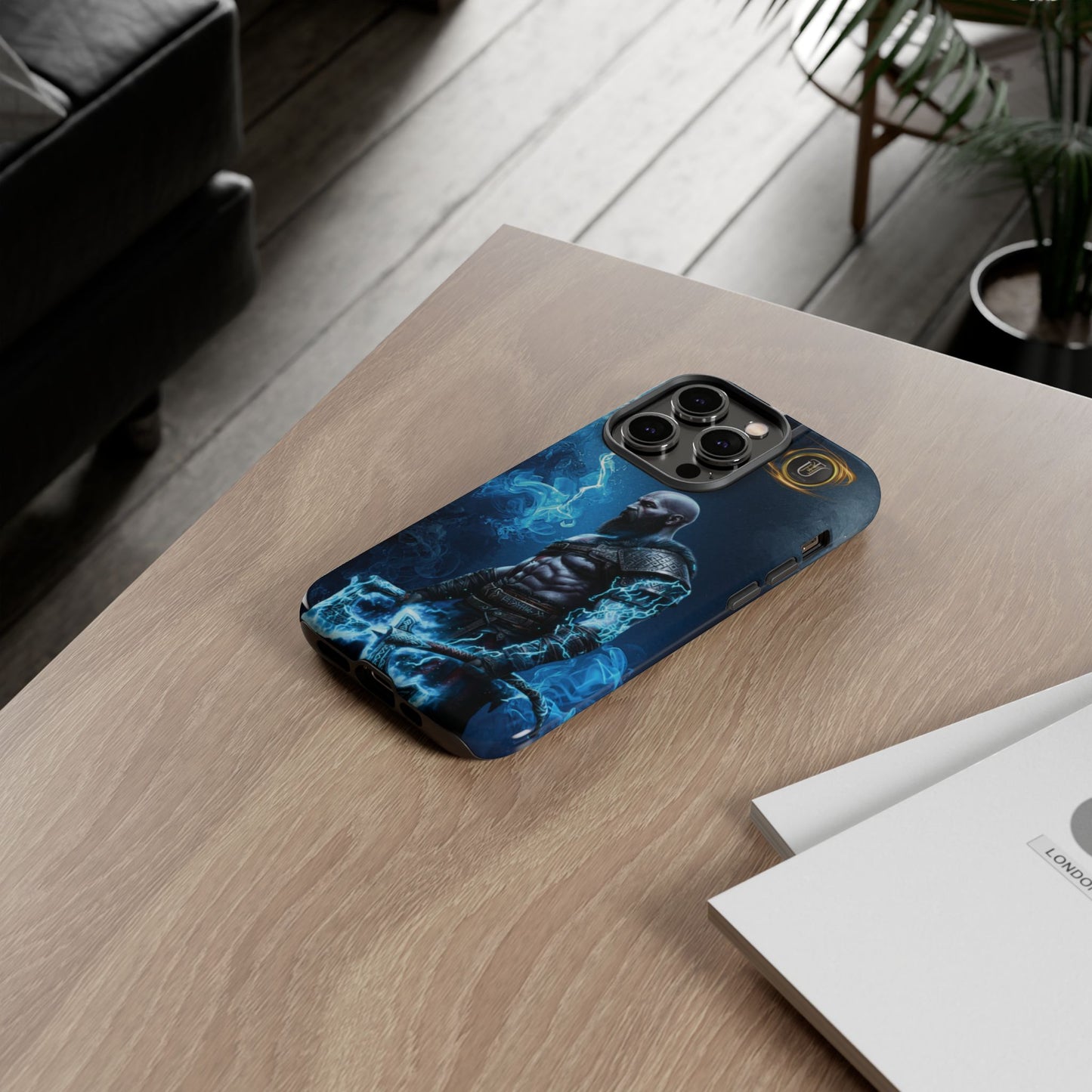 Norse Warrior Phone Case — Viking Shield & Helmet Tough Cover