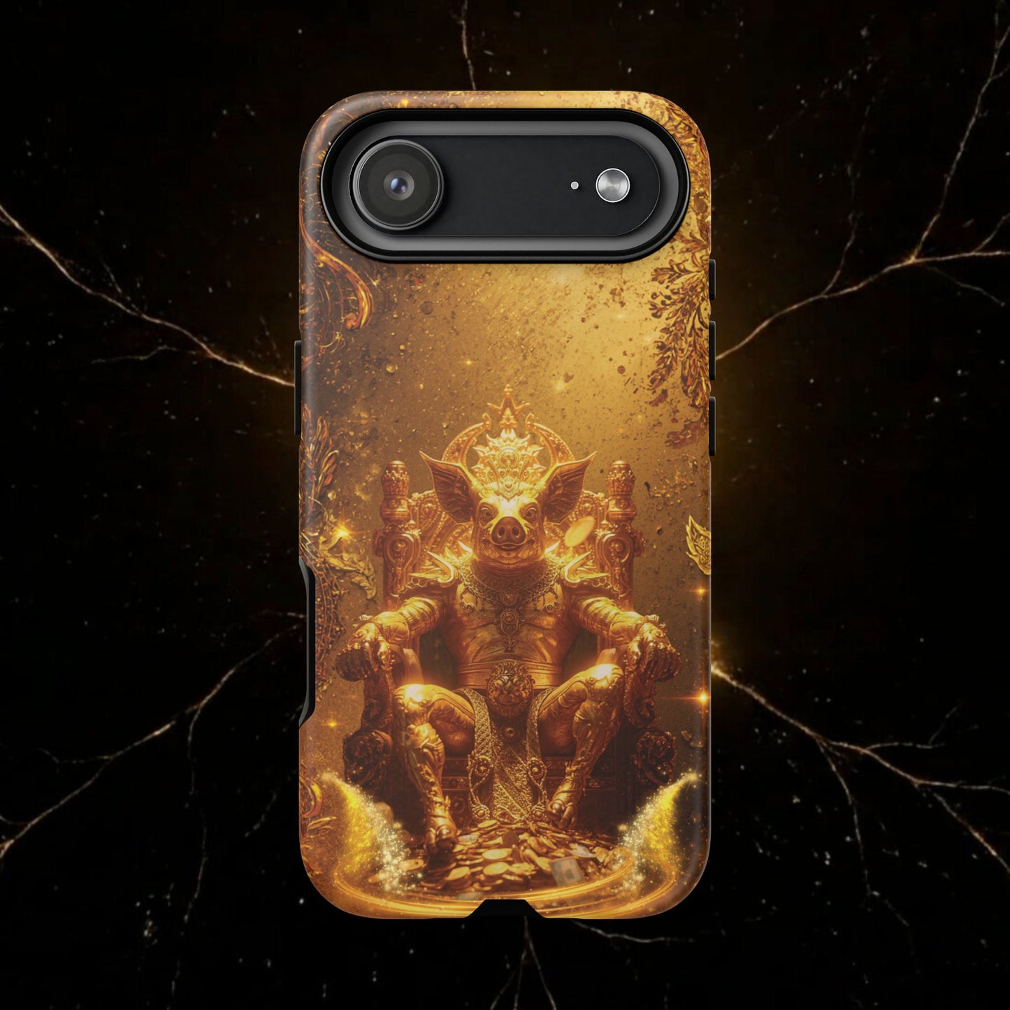 Lunar Pig Zodiac Phone Case — Fortune Totem for Wealth & Protection