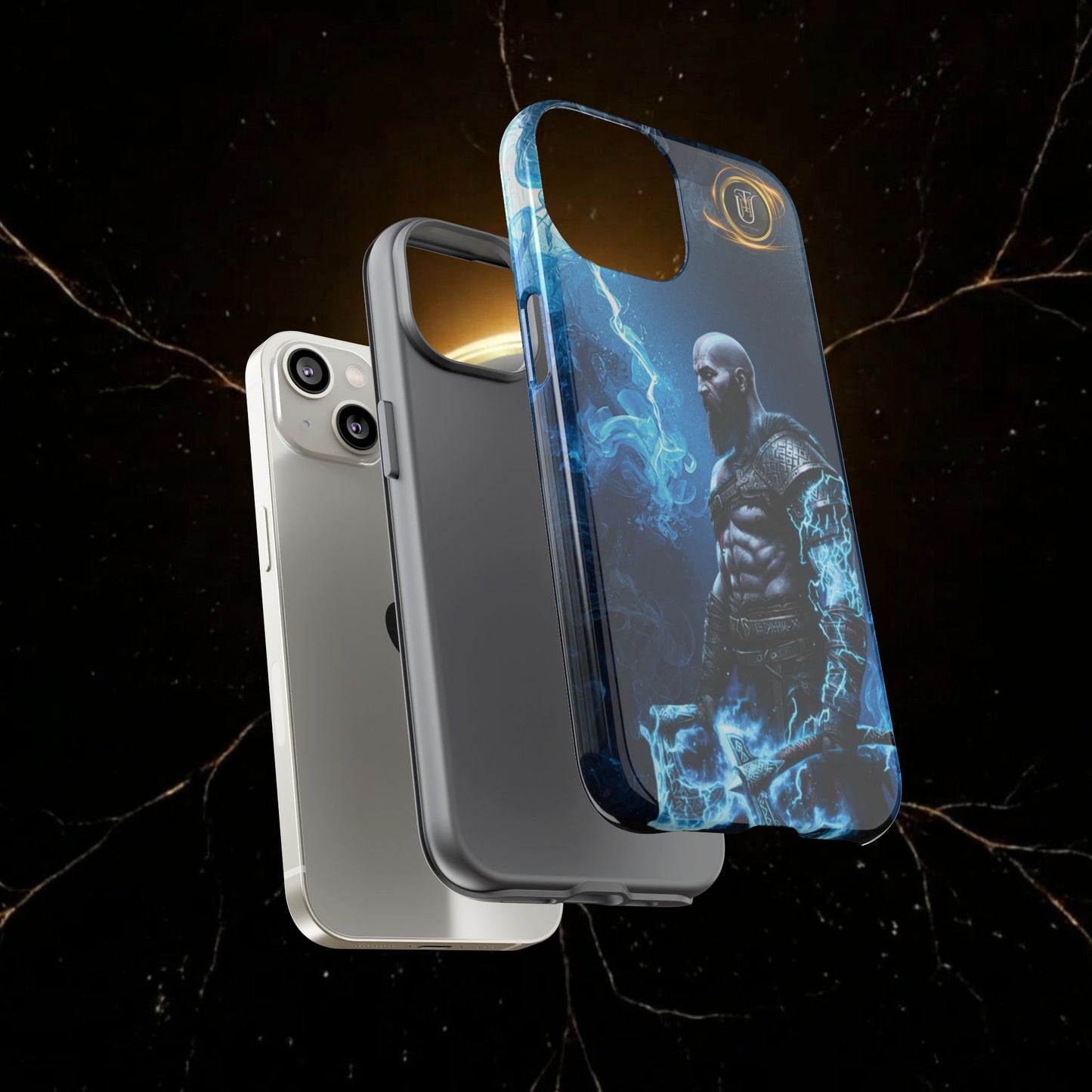 Norse Warrior Phone Case — Viking Shield & Helmet Tough Cover