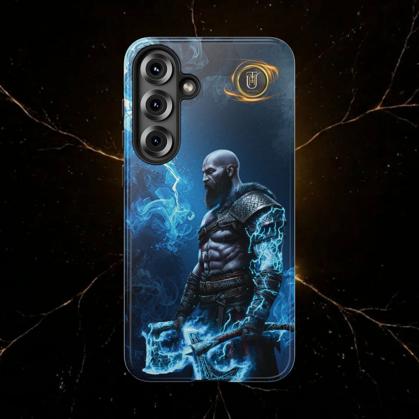 Norse Warrior Phone Case — Viking Shield & Helmet Tough Cover