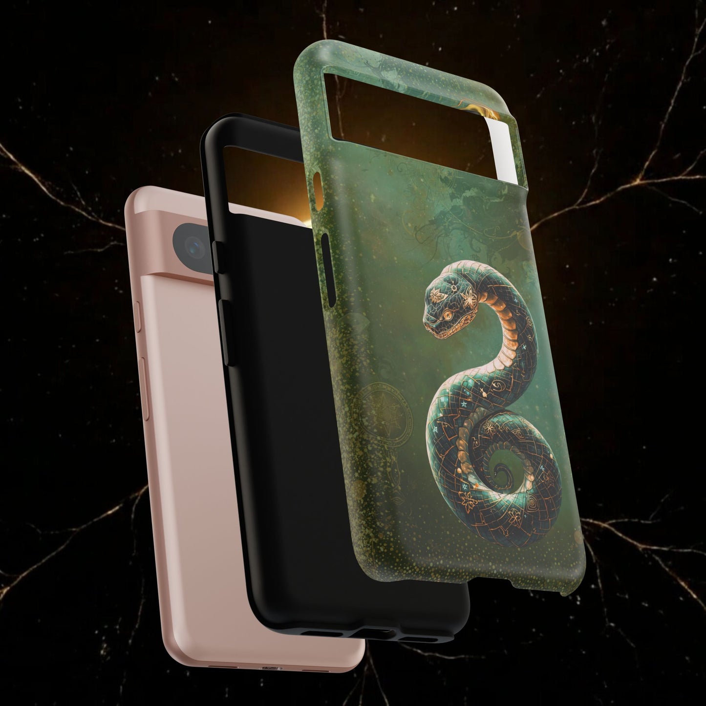 Lunar Snake Phone Case — Eternity Serpent Design
