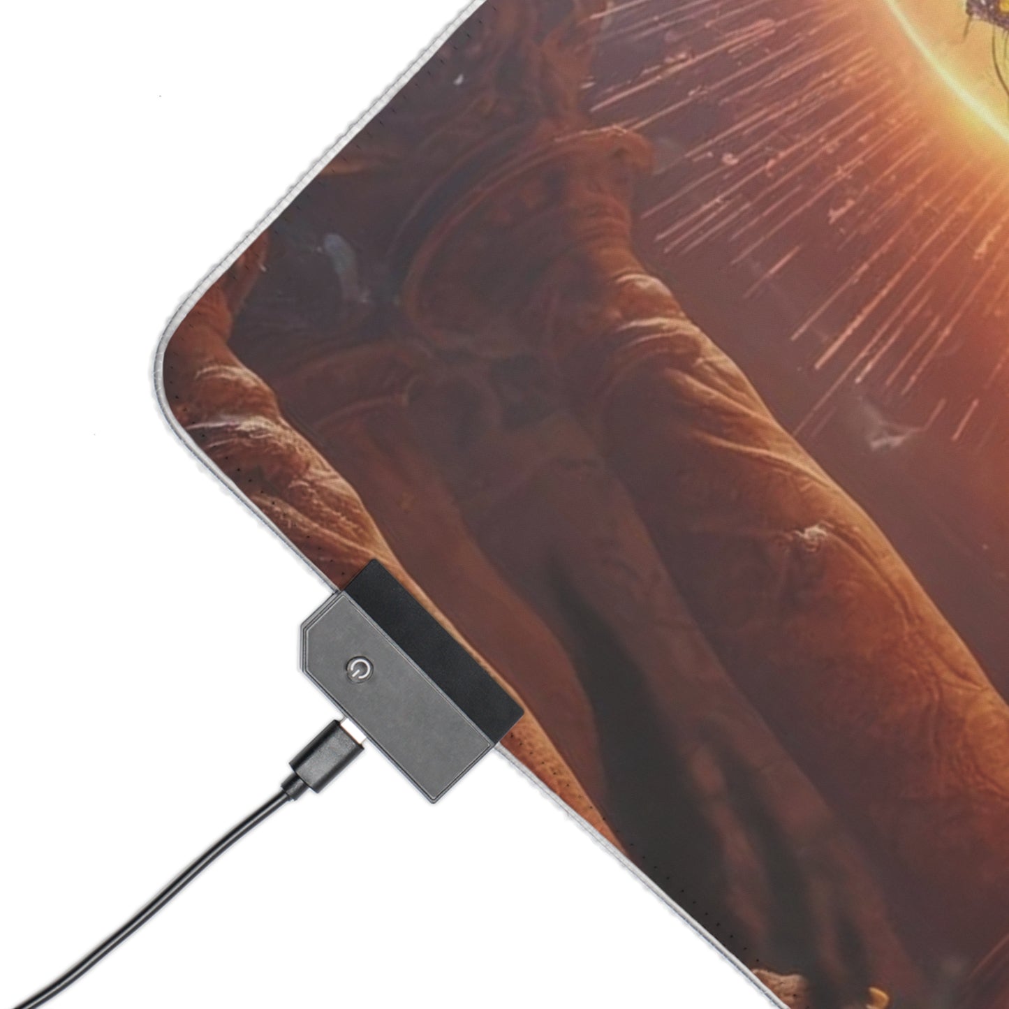10K Lady Snake & Tiger "The Queen" - LED Gaming Mouse Pad