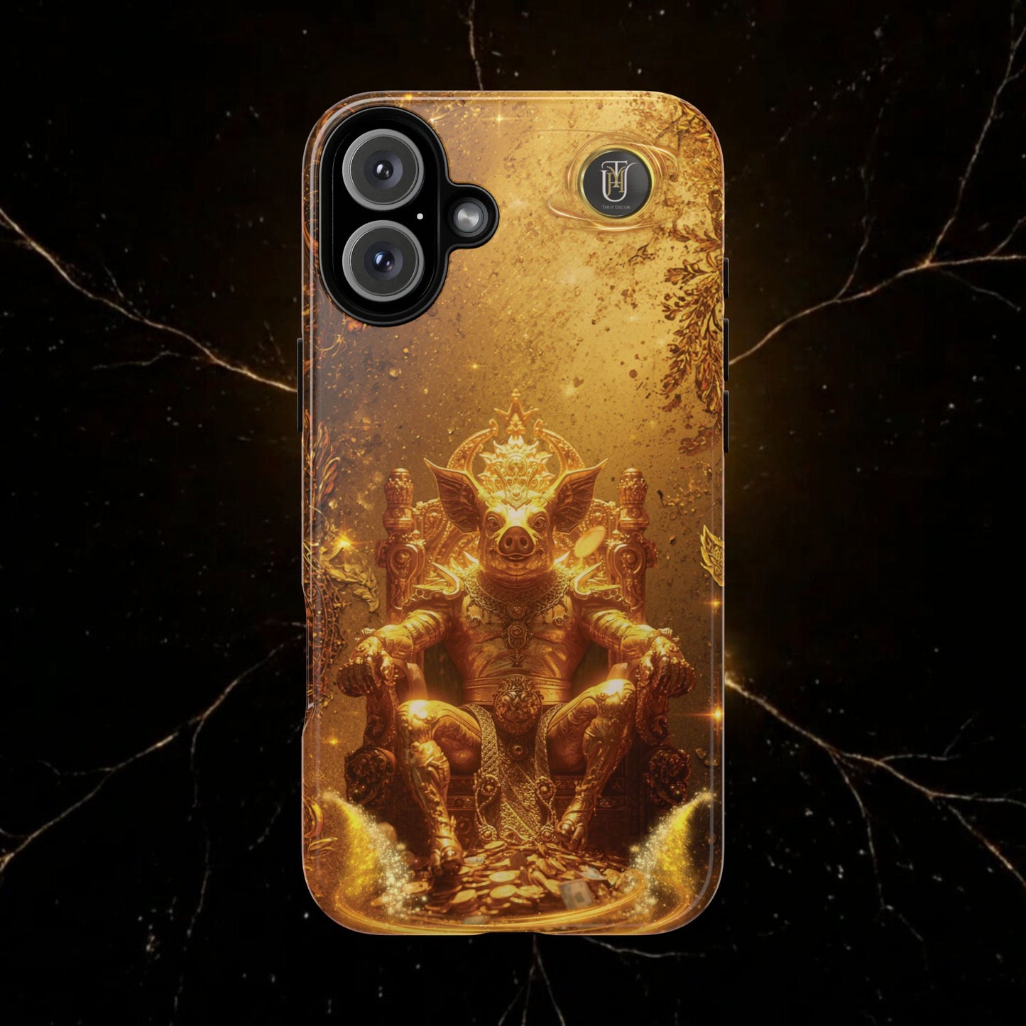 Lunar Pig Zodiac Phone Case — Fortune Totem for Wealth & Protection