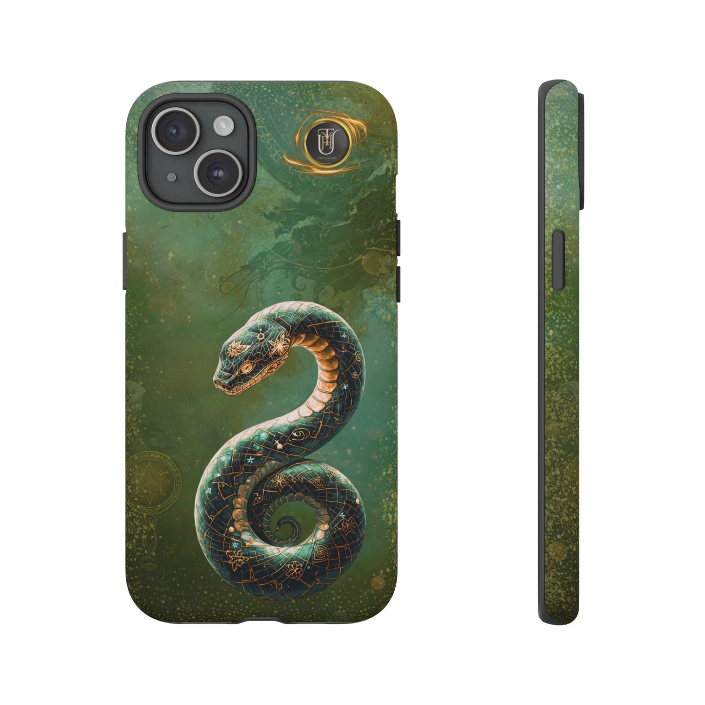 Lunar Snake Phone Case — Eternity Serpent Design