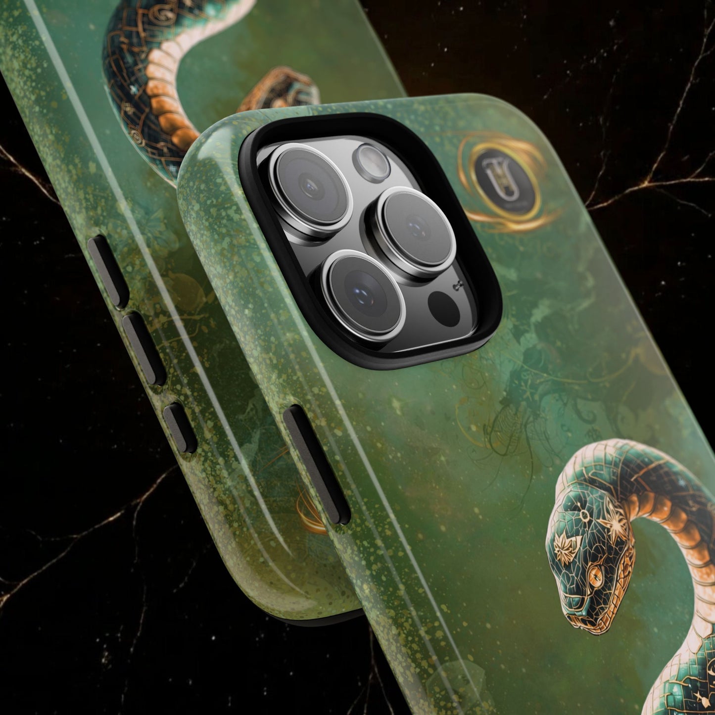 Lunar Snake Phone Case — Eternity Serpent Design