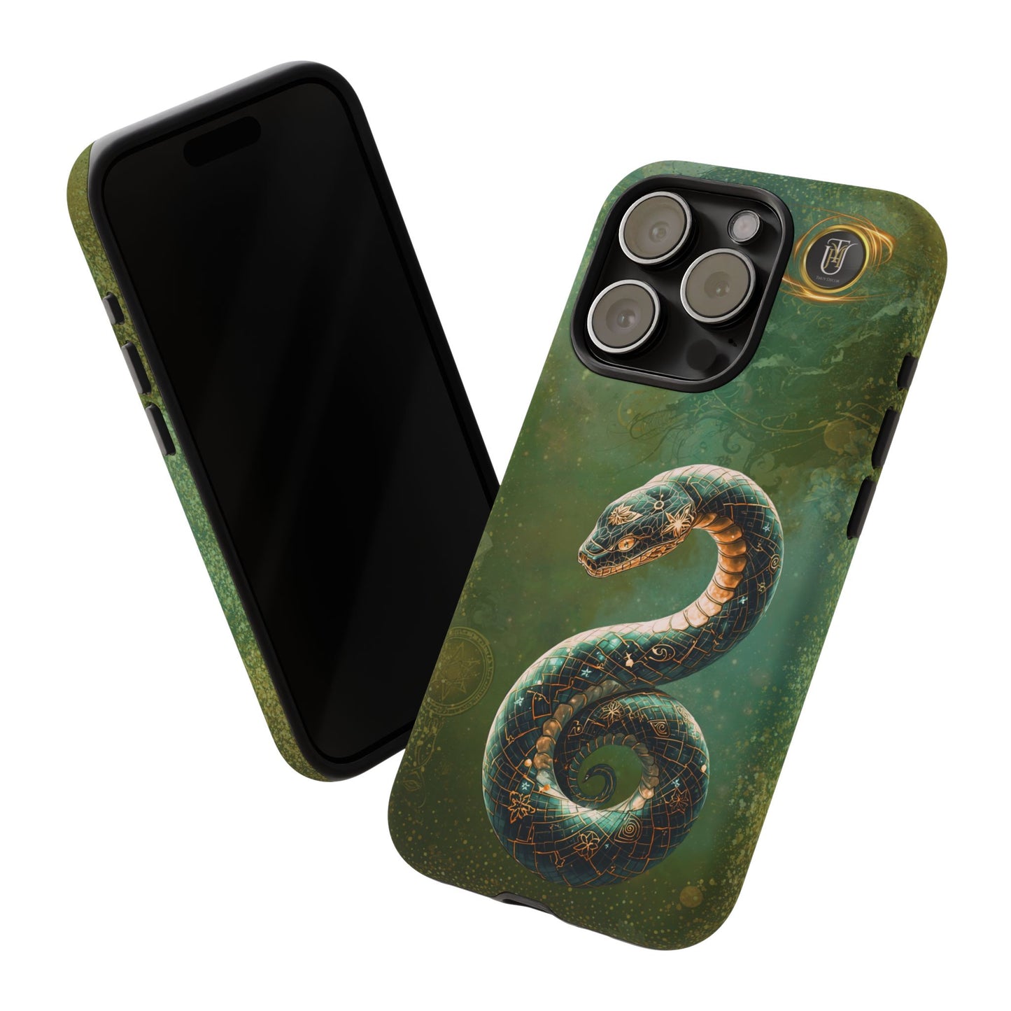Lunar Snake Phone Case — Eternity Serpent Design