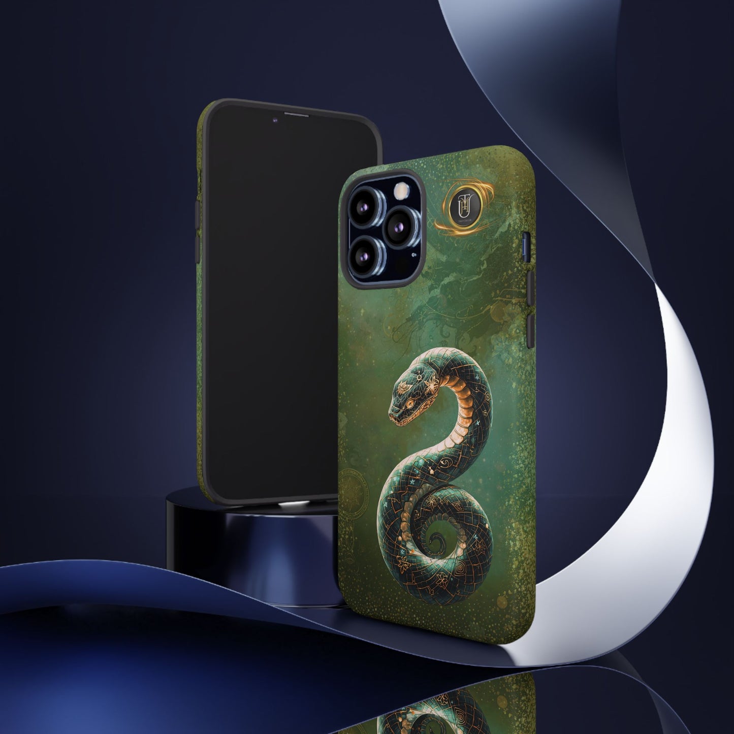 Lunar Snake Phone Case — Eternity Serpent Design