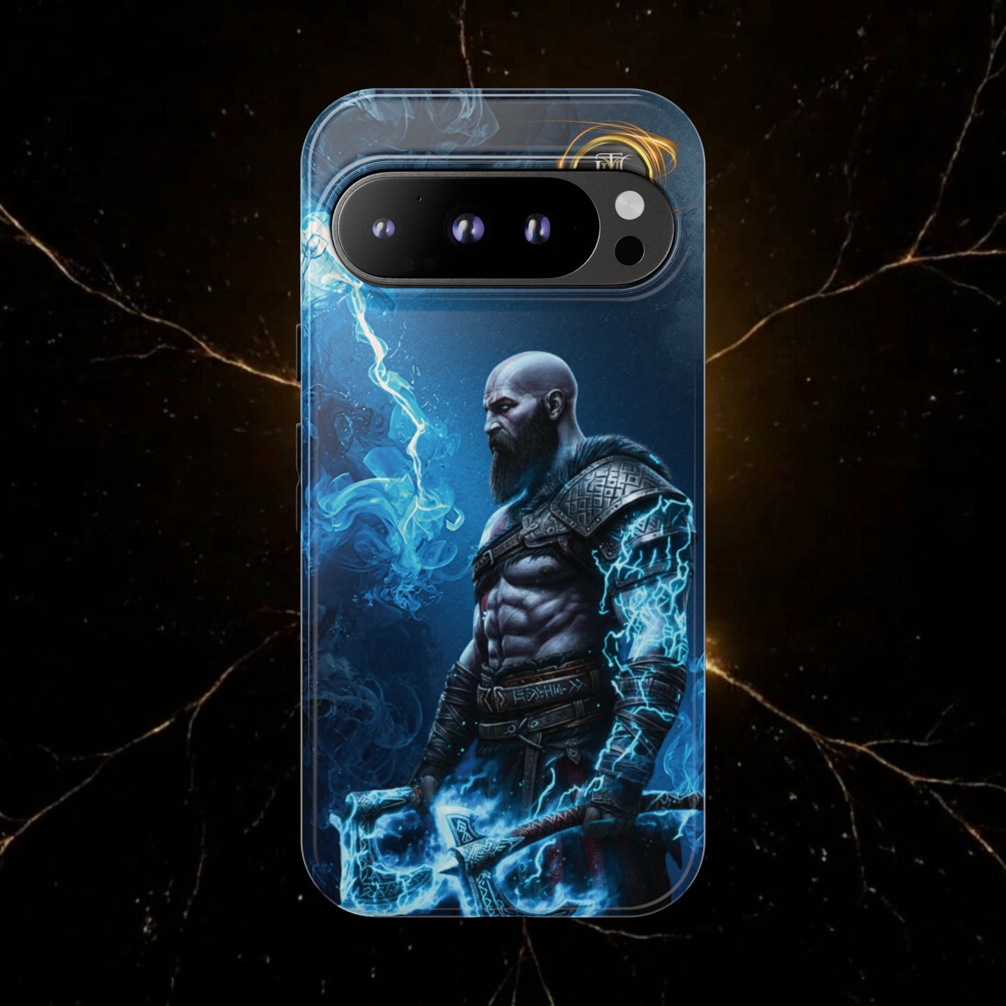Norse Warrior Phone Case — Viking Shield & Helmet Tough Cover