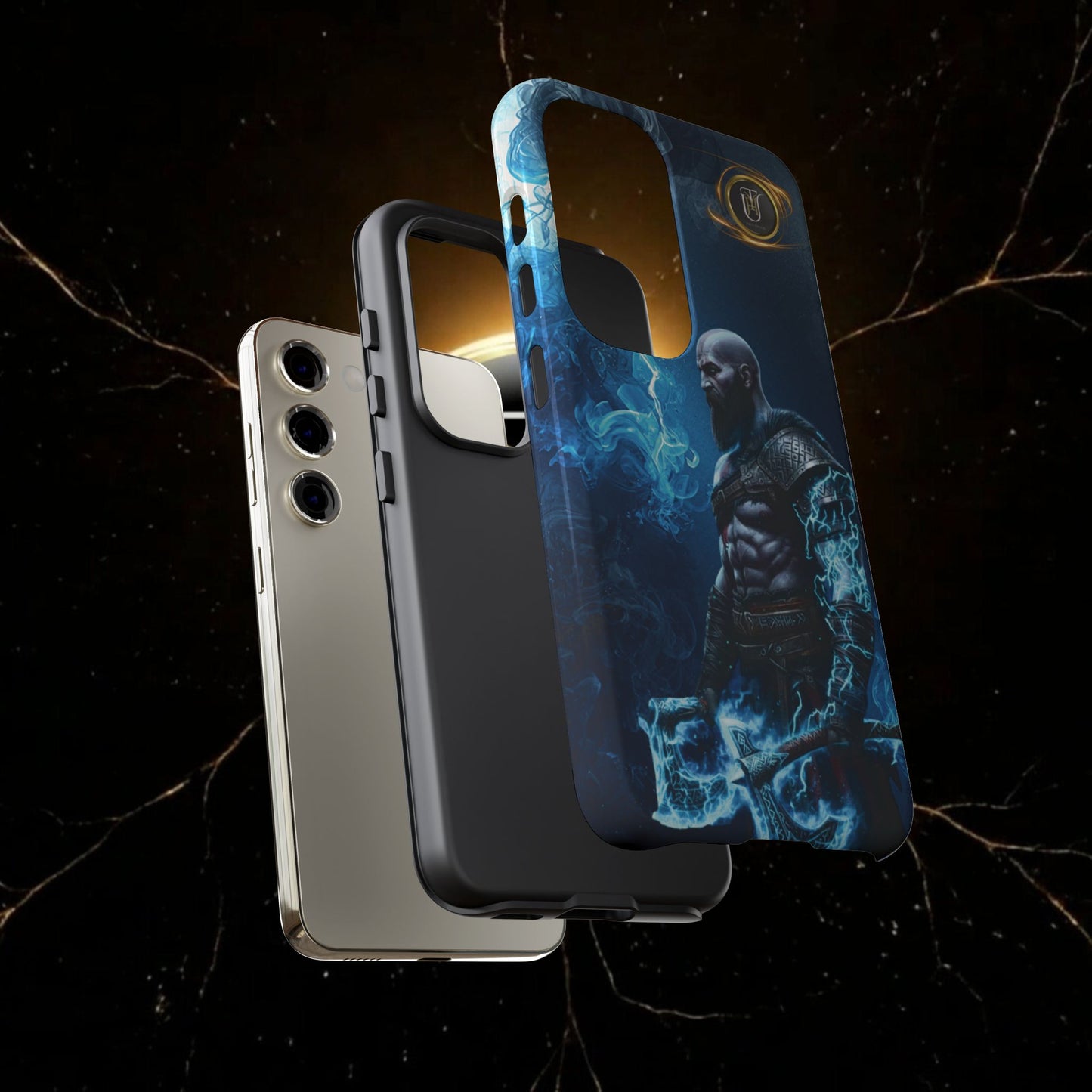 Norse Warrior Phone Case — Viking Shield & Helmet Tough Cover
