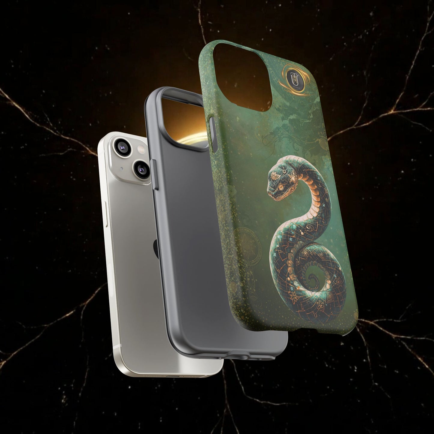 Lunar Snake Phone Case — Eternity Serpent Design