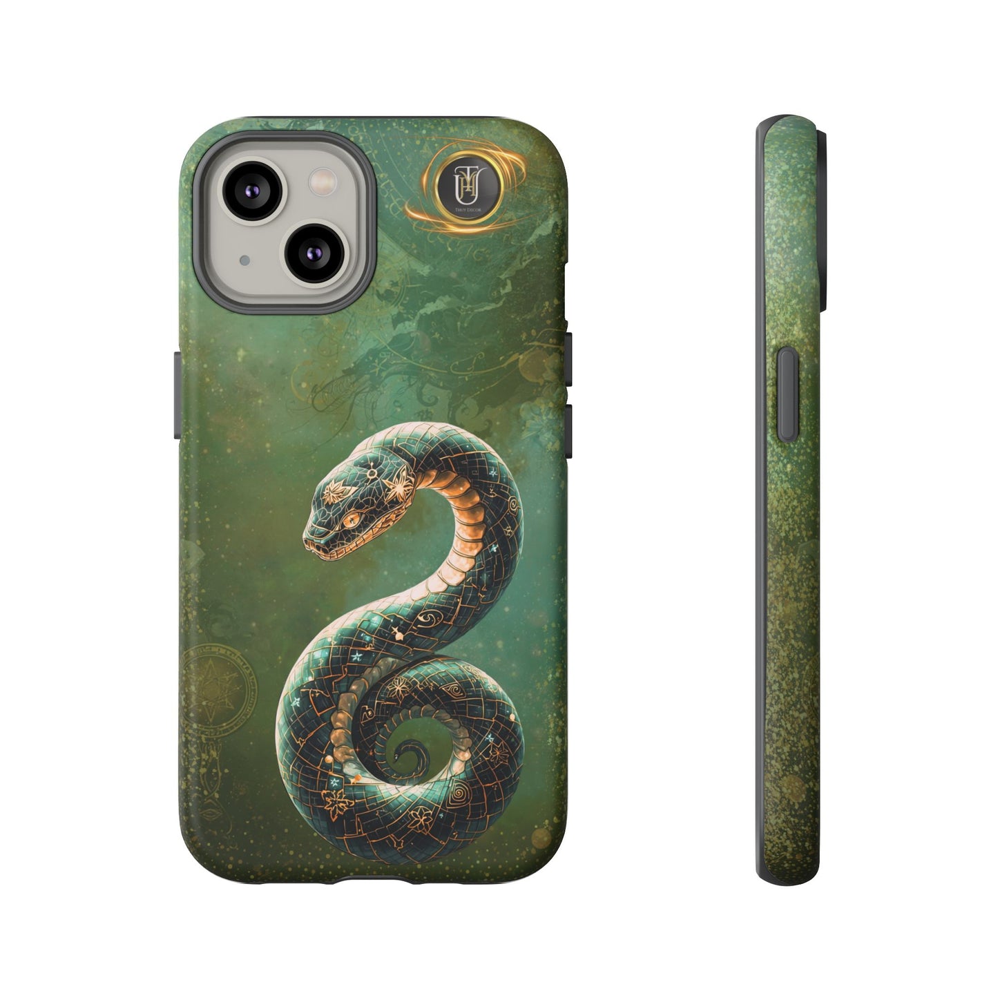 Lunar Snake Phone Case — Eternity Serpent Design