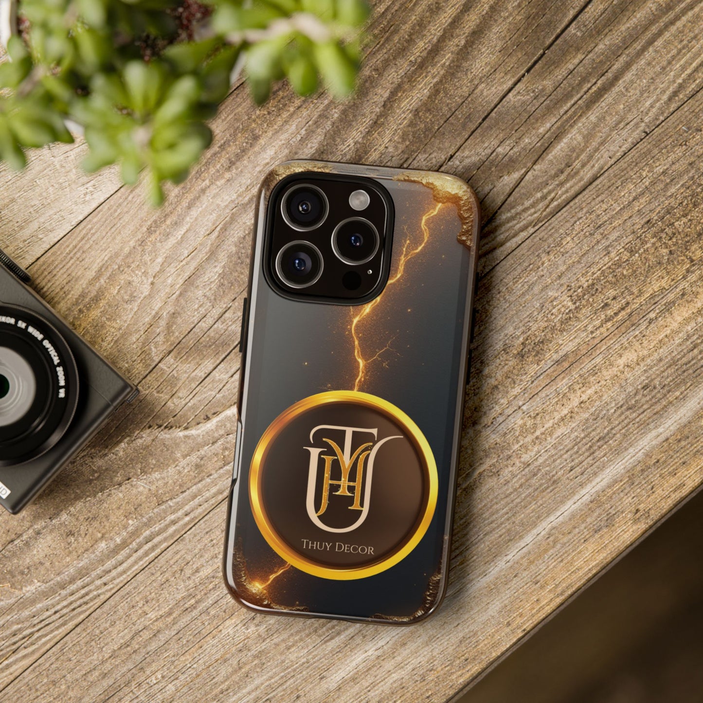 Black & Gold Luxurious Thuy Decor Brand Cover Phone Case