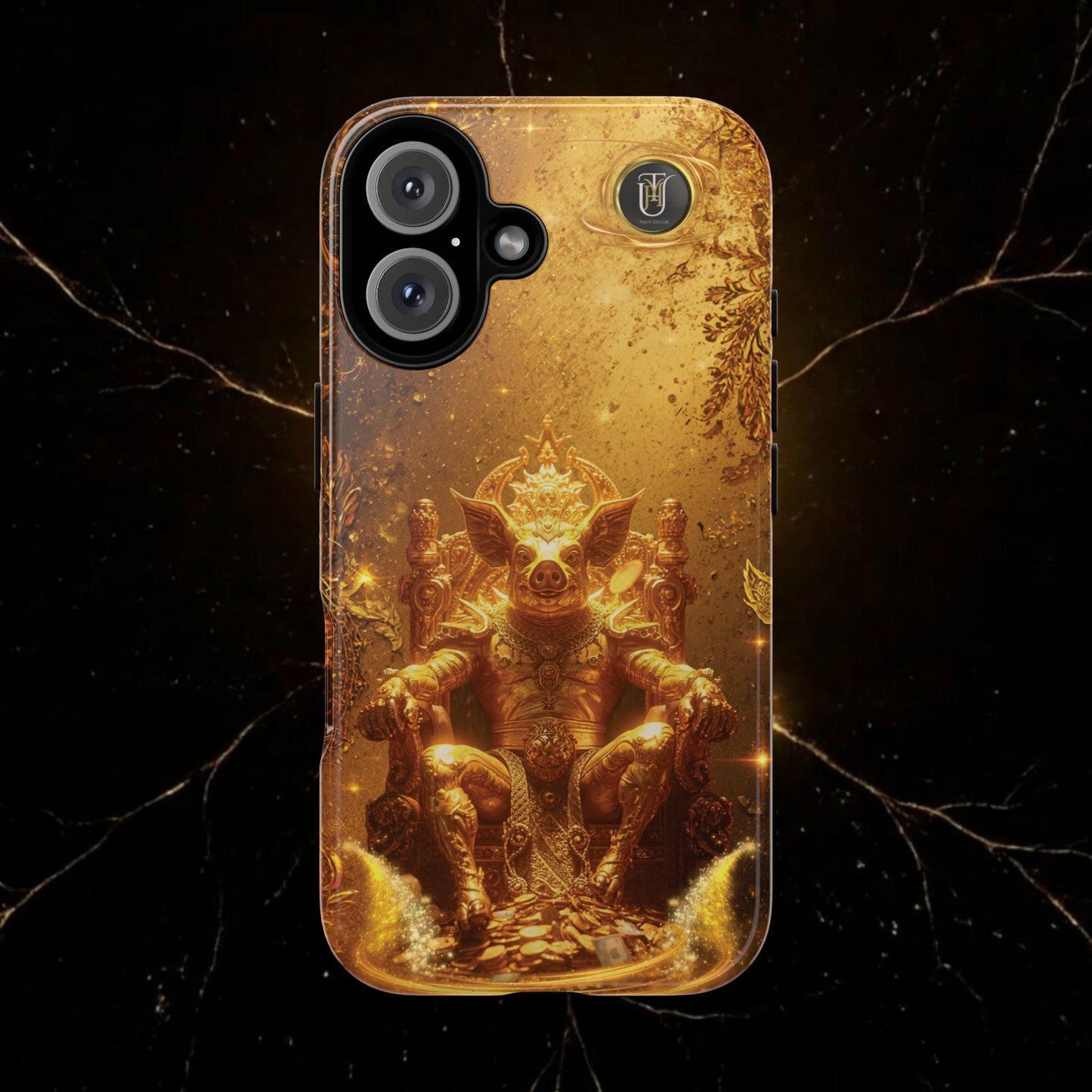 Lunar Pig Zodiac Phone Case — Fortune Totem for Wealth & Protection