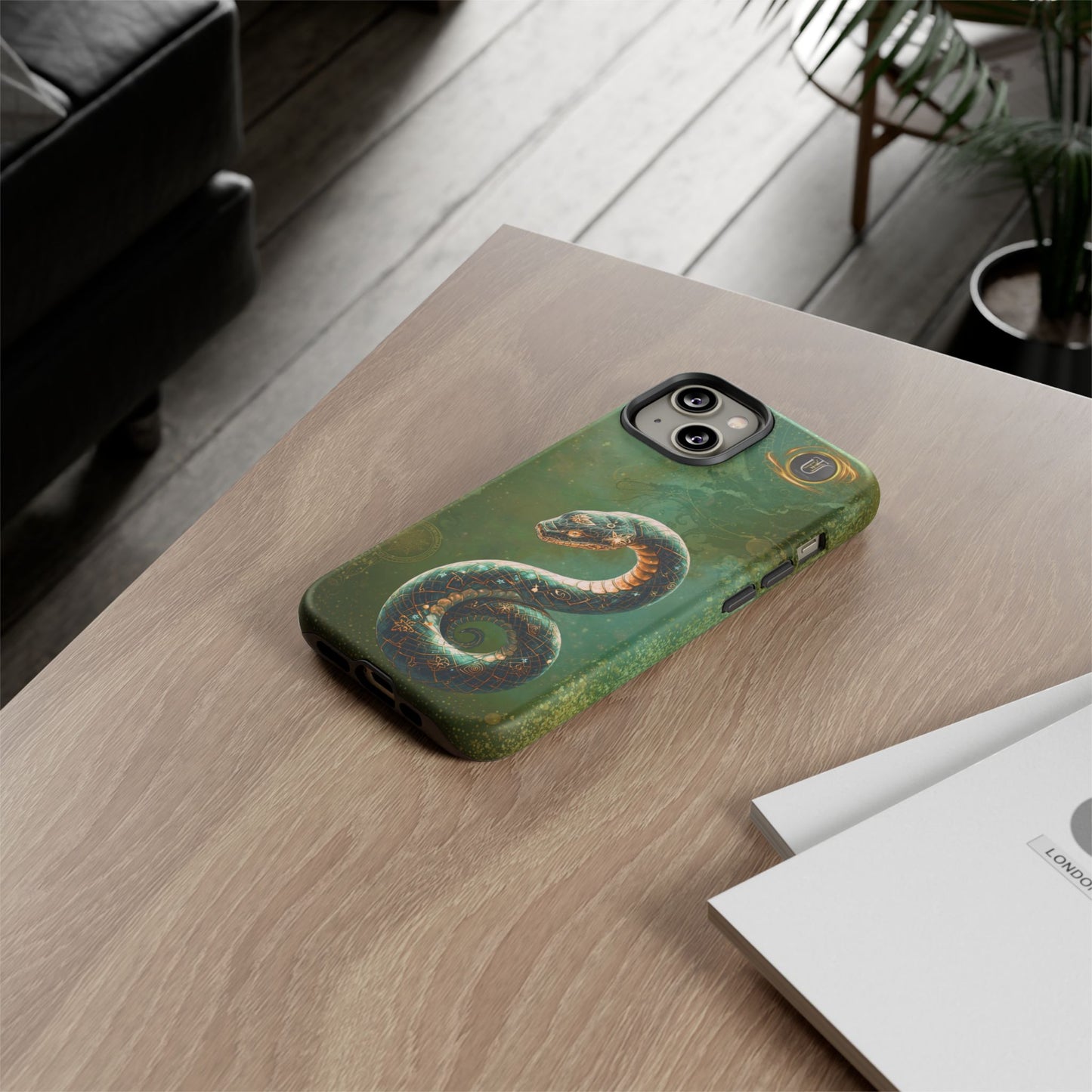 Lunar Snake Phone Case — Eternity Serpent Design