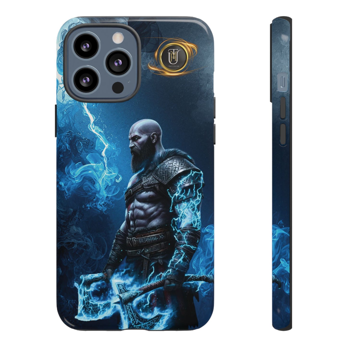 Norse Warrior Phone Case — Viking Shield & Helmet Tough Cover