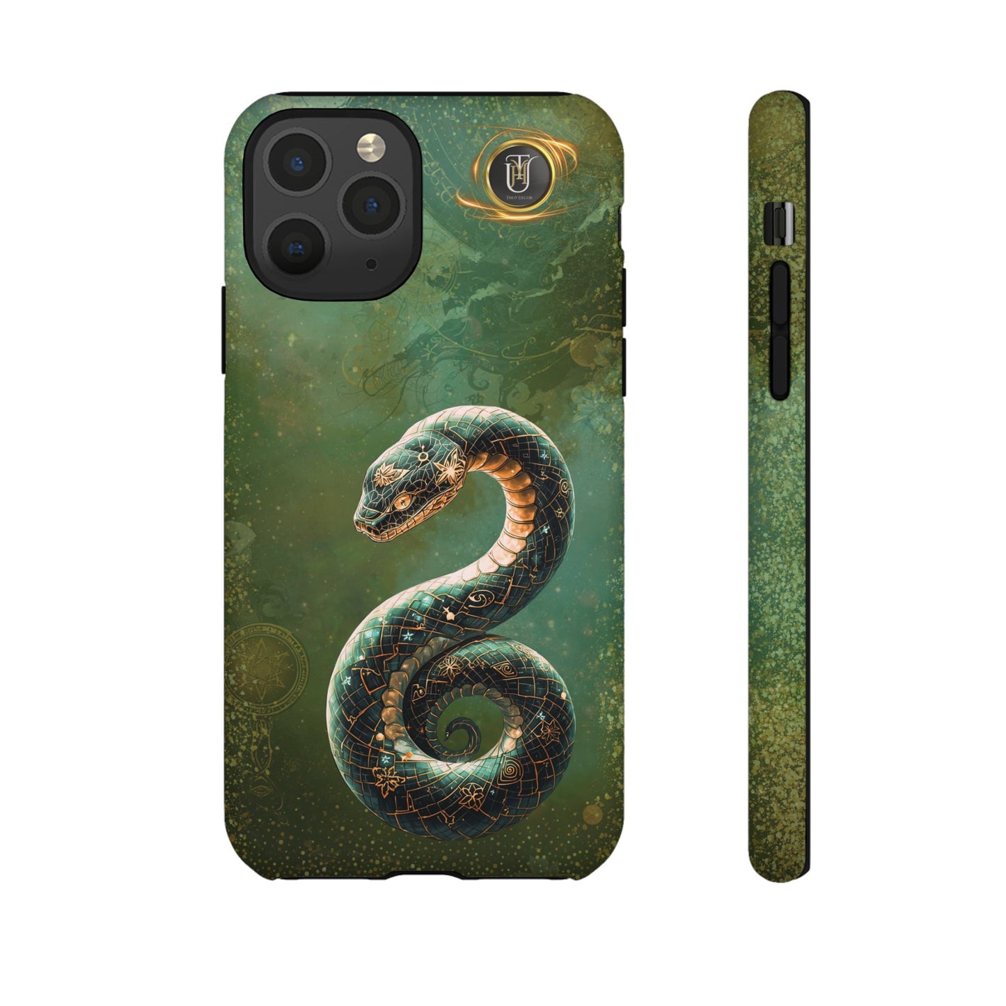 Lunar Snake Phone Case — Eternity Serpent Design