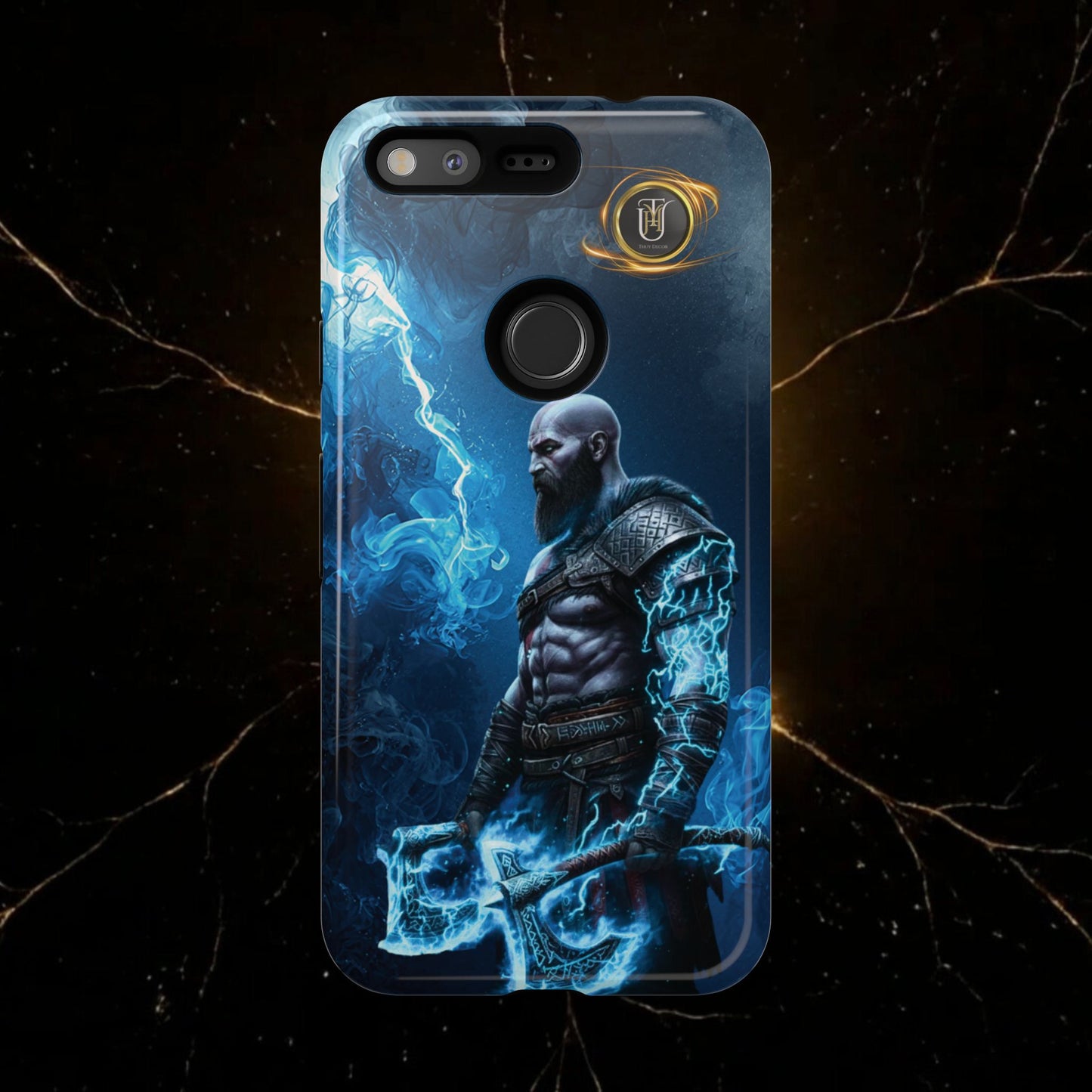 Norse Warrior Phone Case — Viking Shield & Helmet Tough Cover
