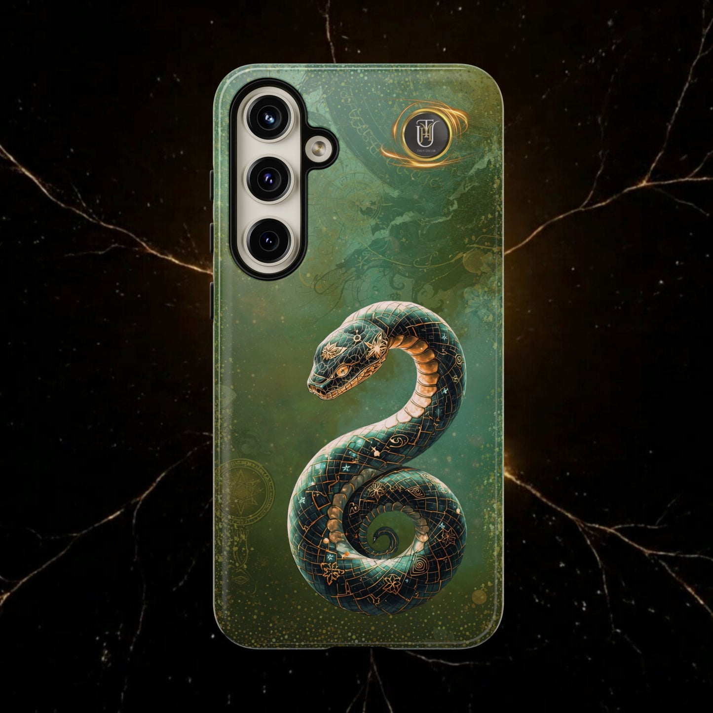 Lunar Snake Phone Case — Eternity Serpent Design