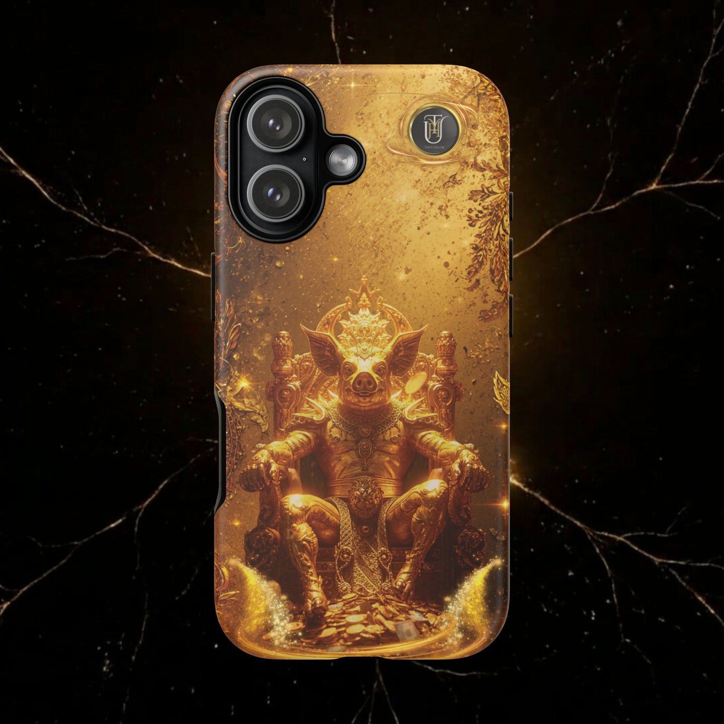 Lunar Pig Zodiac Phone Case — Fortune Totem for Wealth & Protection
