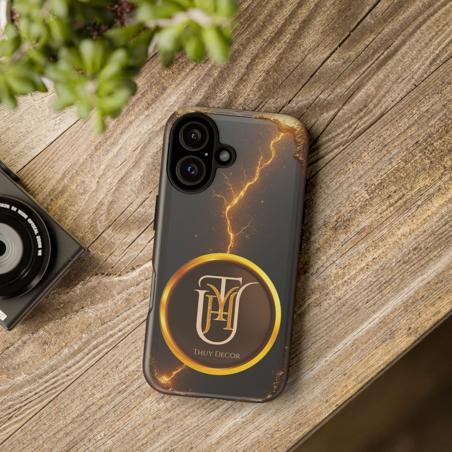 Black & Gold Luxurious Thuy Decor Brand Cover Phone Case