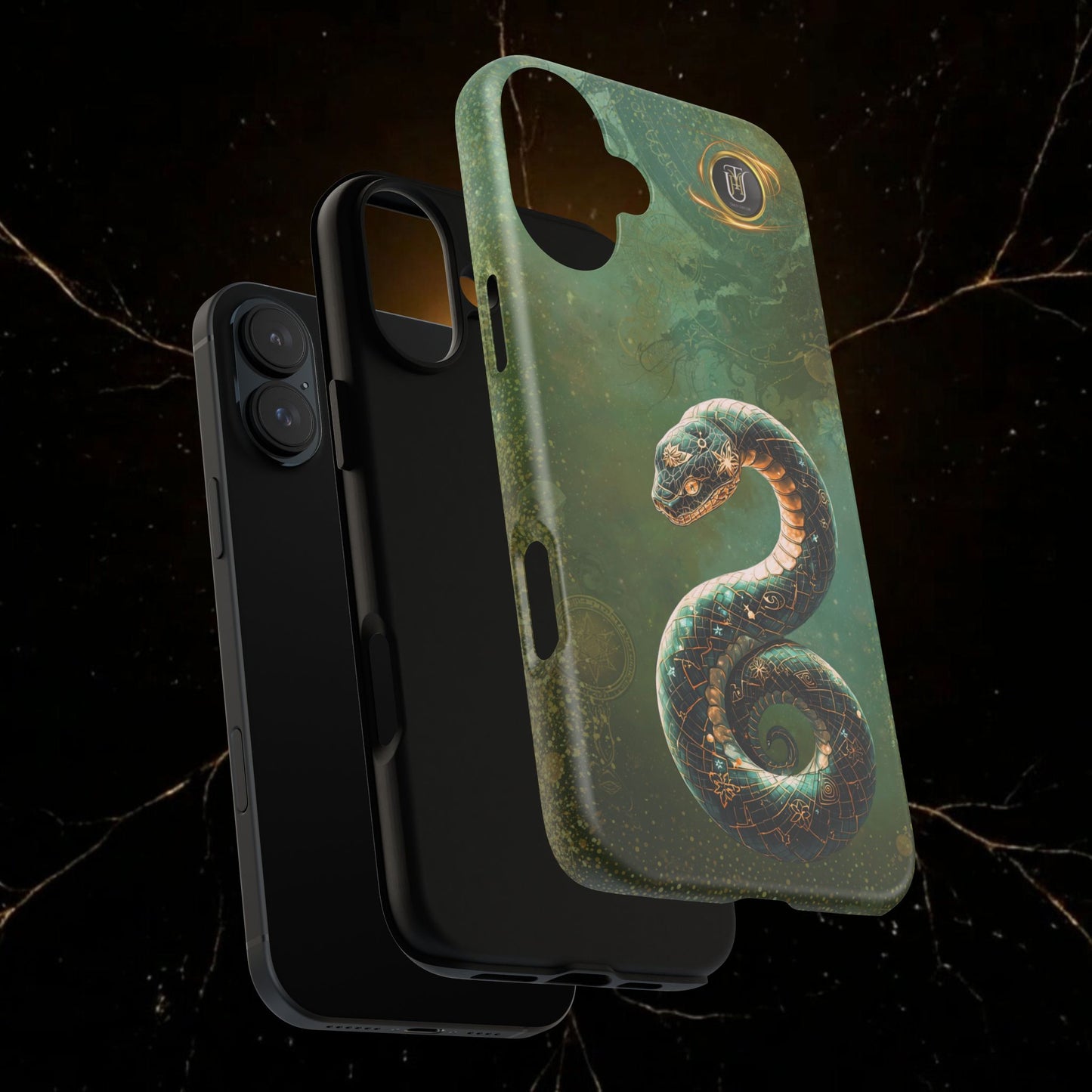 Lunar Snake Phone Case — Eternity Serpent Design