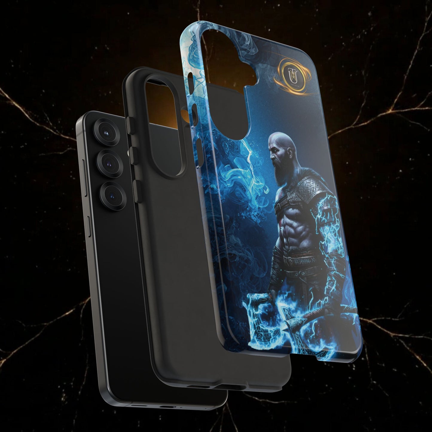 Norse Warrior Phone Case — Viking Shield & Helmet Tough Cover