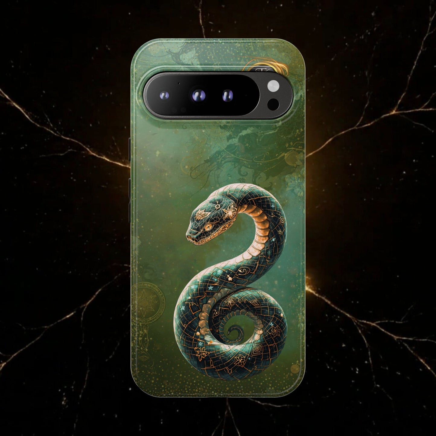 Lunar Snake Phone Case — Eternity Serpent Design