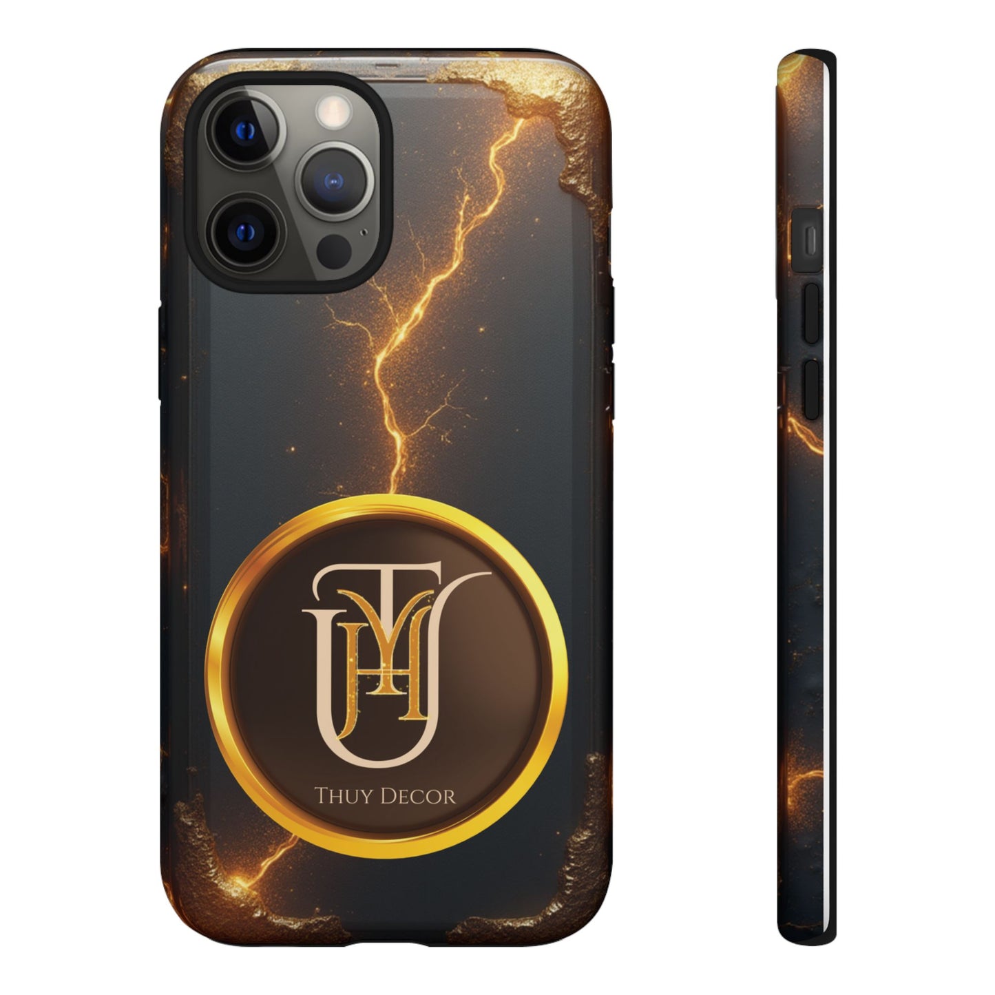 Black & Gold Luxurious Thuy Decor Brand Cover Phone Case