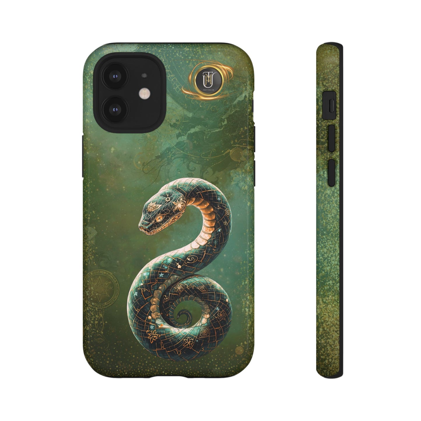 Lunar Snake Phone Case — Eternity Serpent Design