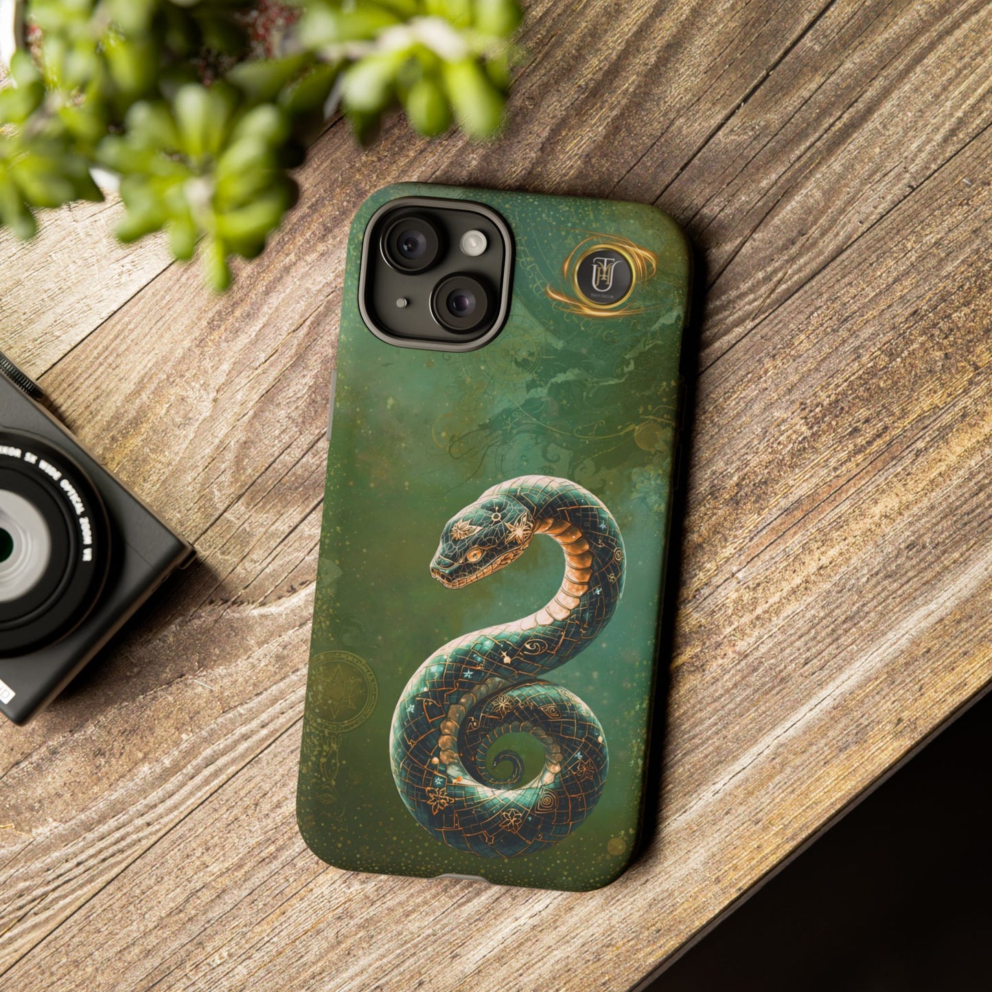 Lunar Snake Phone Case — Eternity Serpent Design