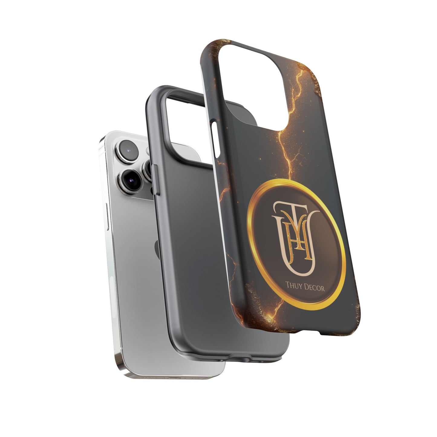 Black & Gold Luxurious Thuy Decor Brand Cover Phone Case