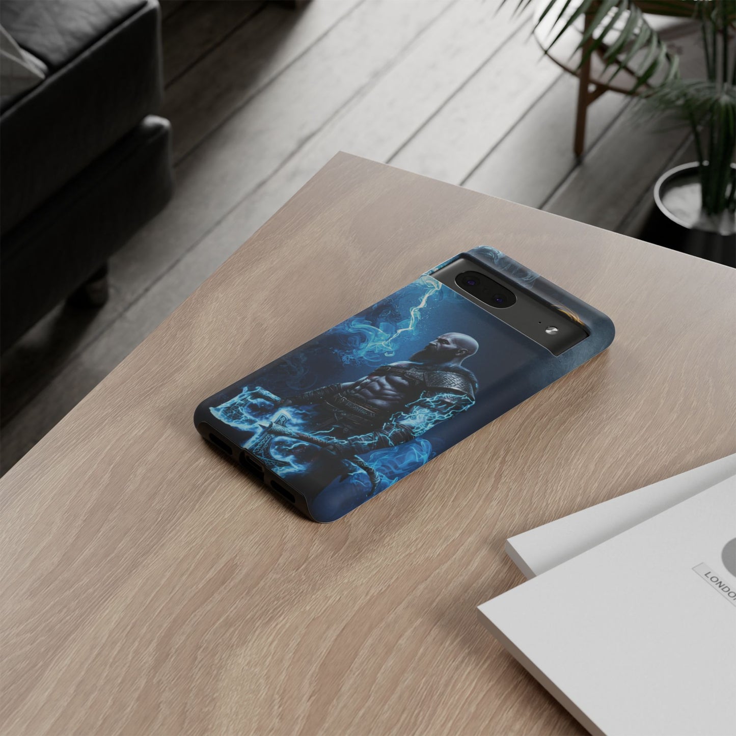 Norse Warrior Phone Case — Viking Shield & Helmet Tough Cover