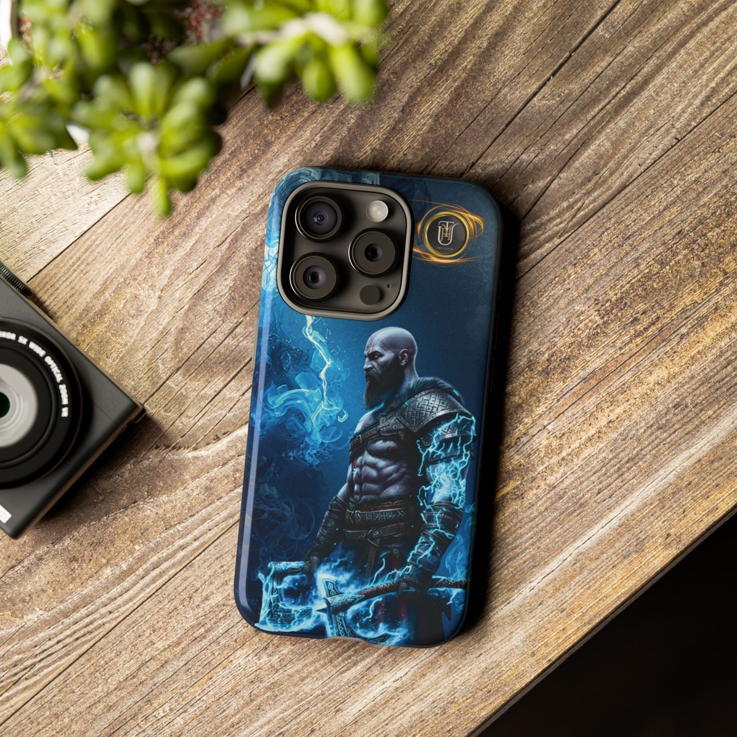 Norse Warrior Phone Case — Viking Shield & Helmet Tough Cover