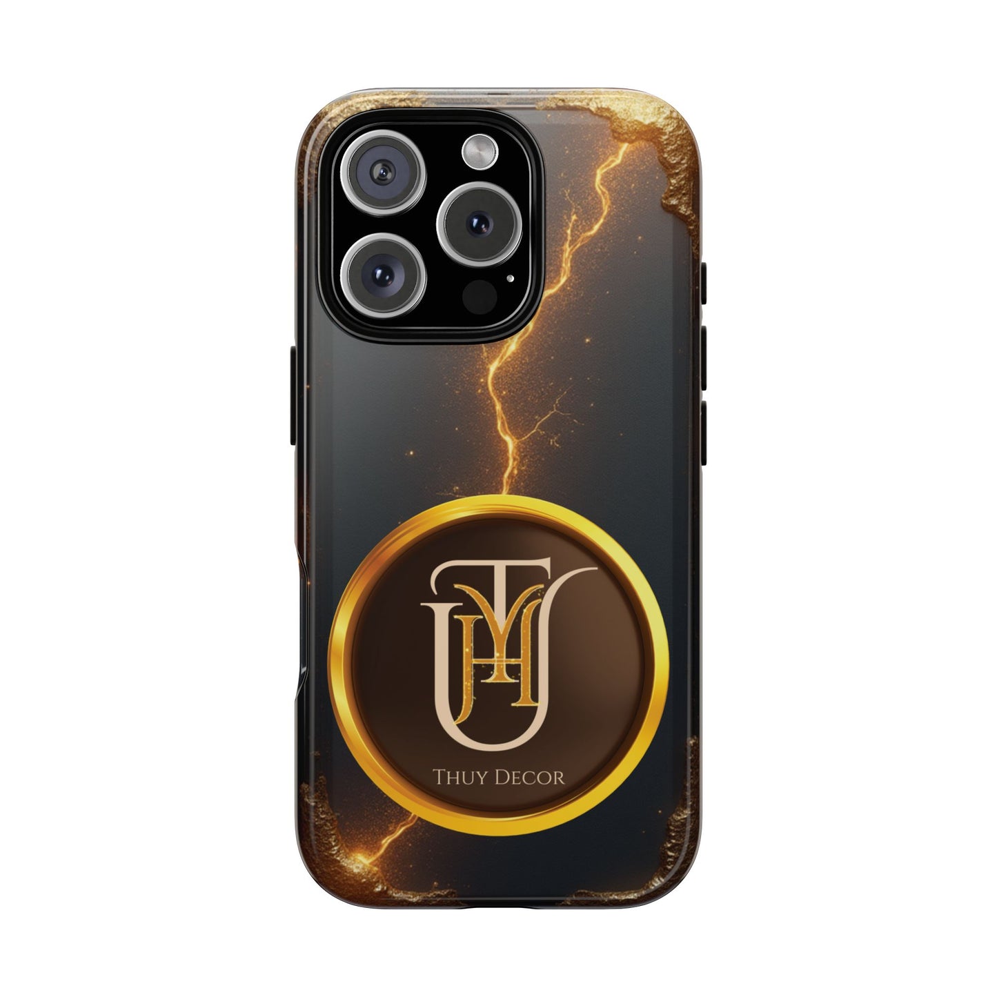 Black & Gold Luxurious Thuy Decor Brand Cover Phone Case