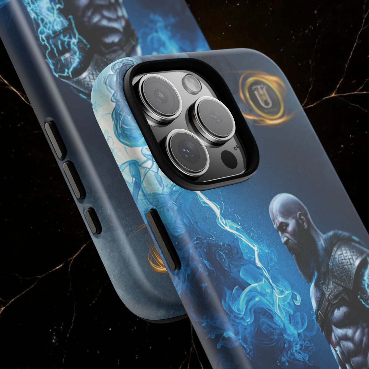 Norse Warrior Phone Case — Viking Shield & Helmet Tough Cover